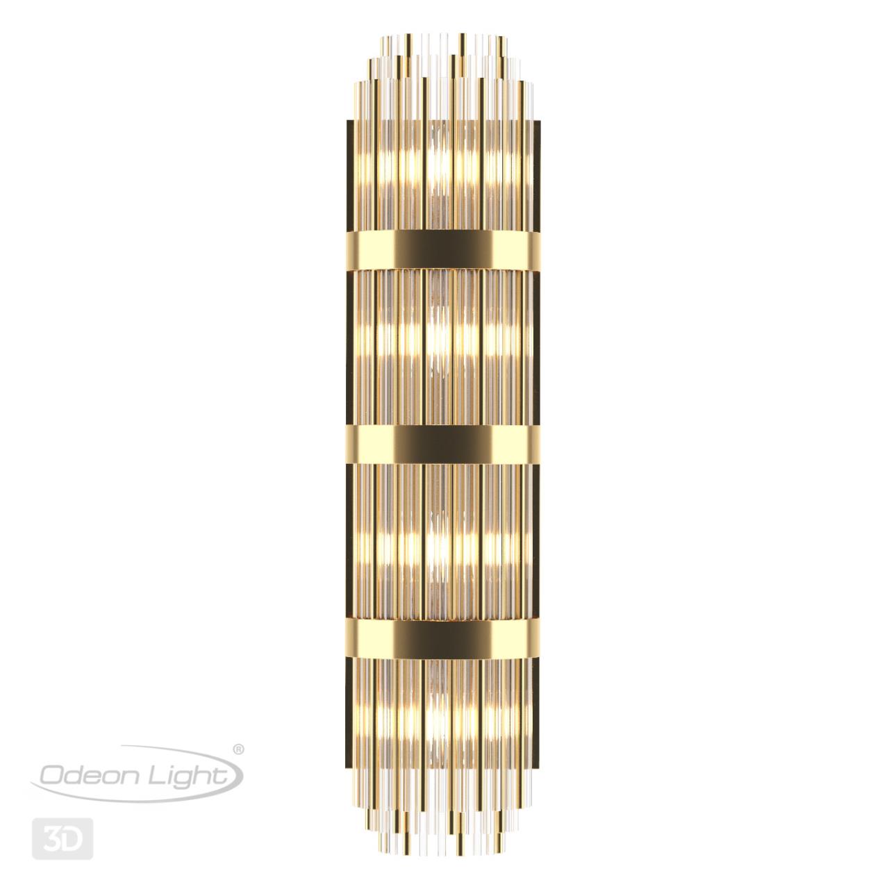 Настенный светильник ODEON LIGHT EXCLUSIVE HALL EMPIRE золотой E14*4 10W  890 мм