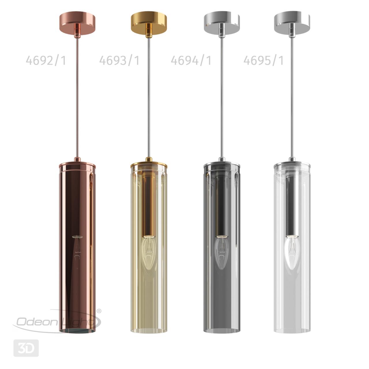 4692/1 PENDANT ODL20 341 медный Подвес E14 1*40W KLUM