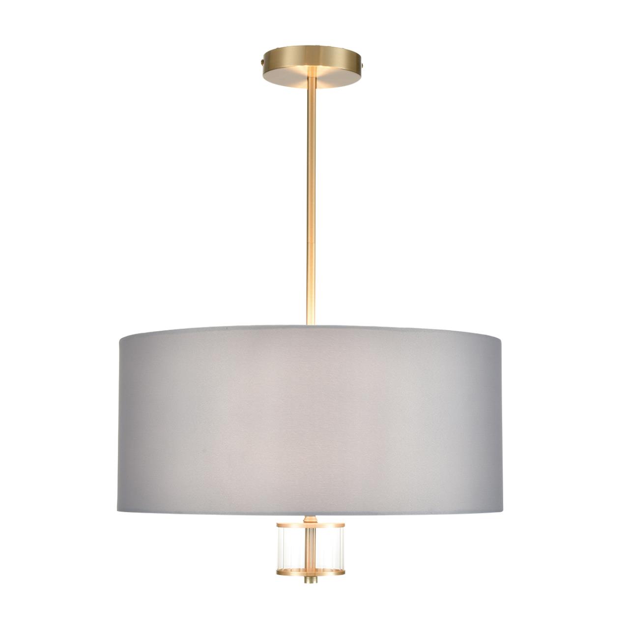 Люстра на штанге LUMION MODERNI DAMONA латунь E14*5 10W плафон серый