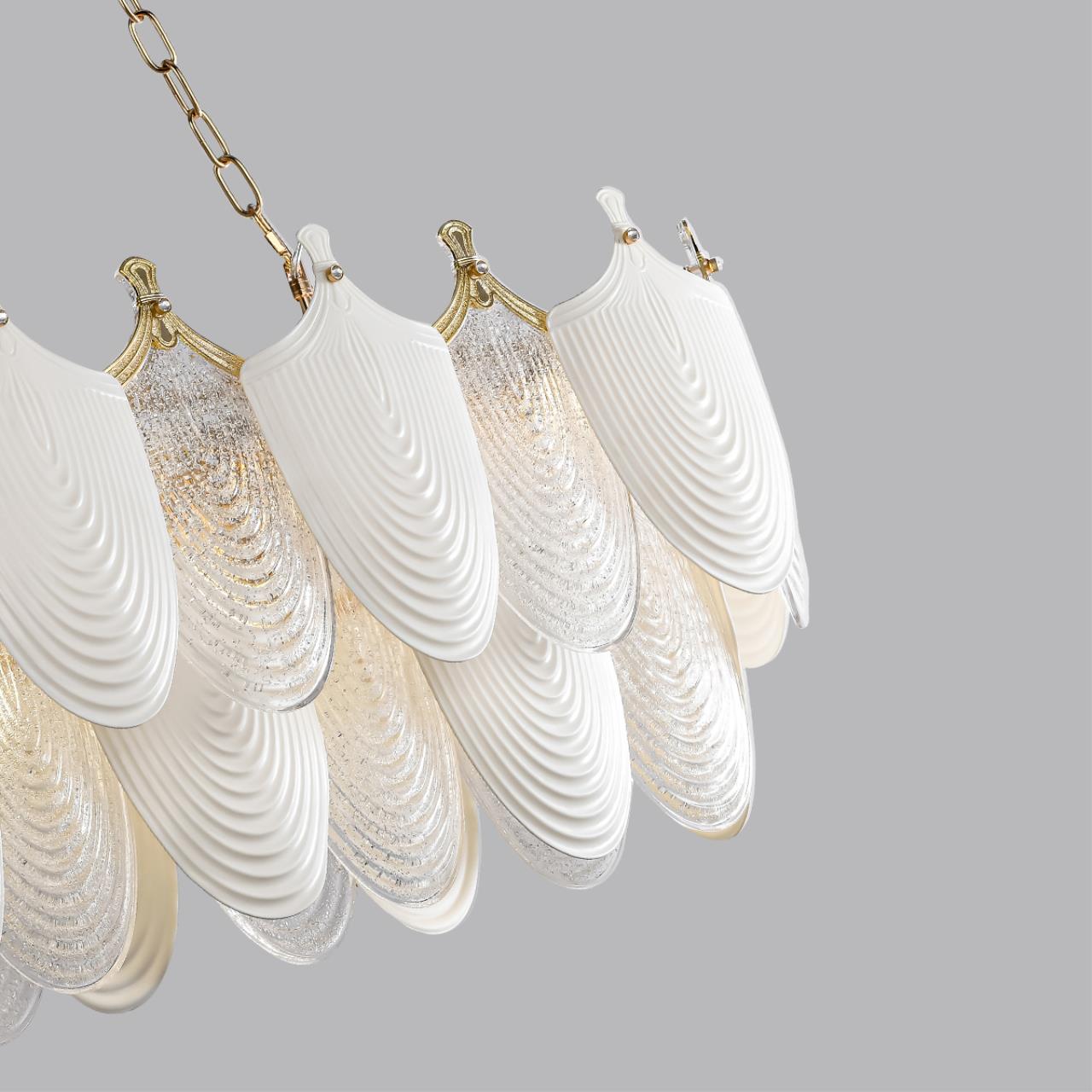 Люстра ODEON LIGHT HALL PORCELA золотой