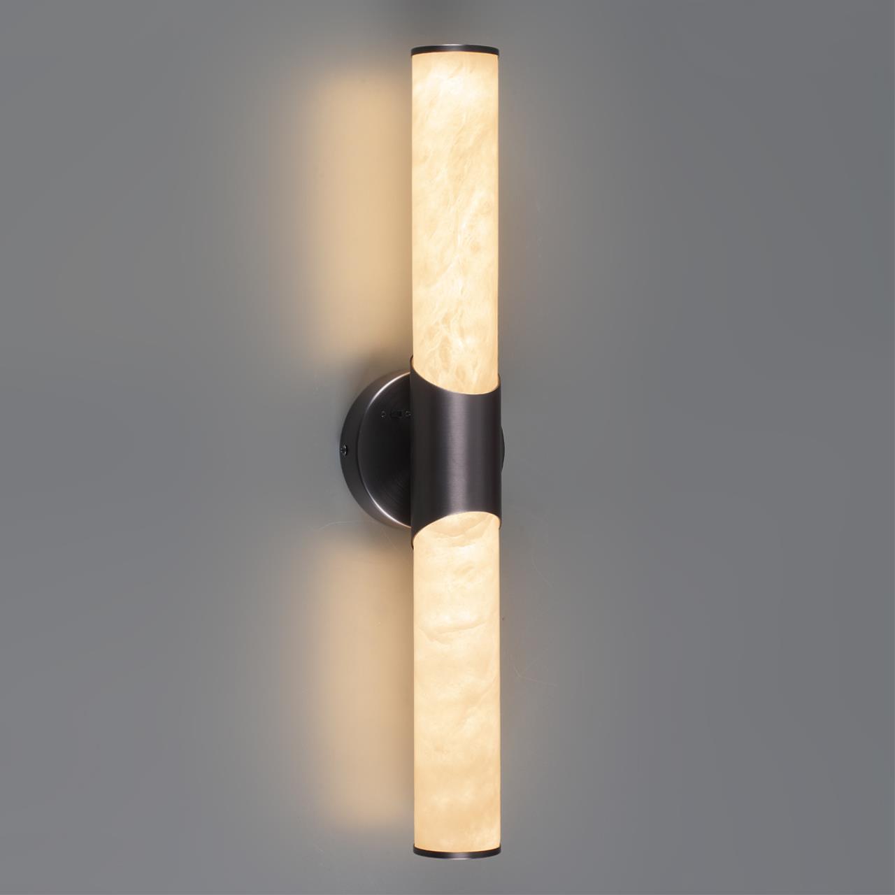 Настенный светильник ODEON LIGHT L-VISION MARBELLA латунь, черный, бронзовый LED*1 12W 3000/4000К 572 мм