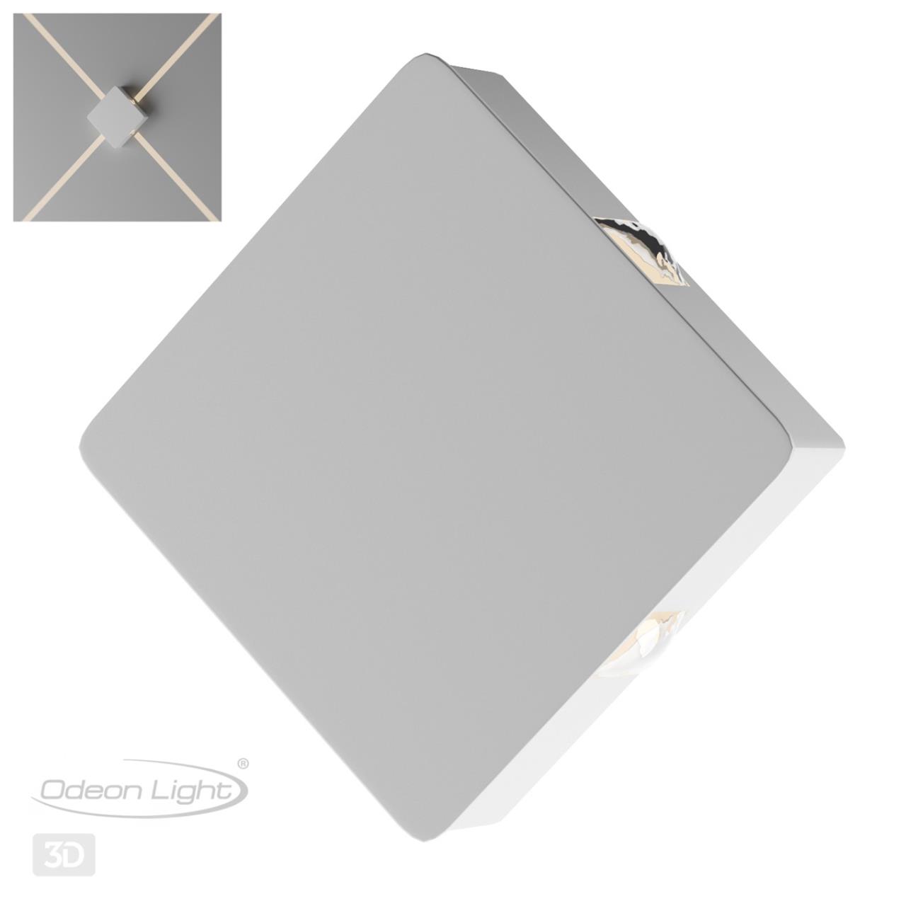 Настенный с лучами ODEON LIGHT HIGHTECH VISTA белый