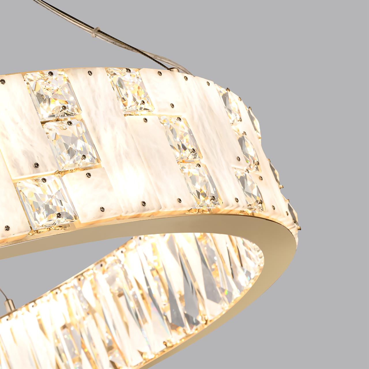 Люстра ODEON LIGHT HALL CROSSA золотой LED*1 80W