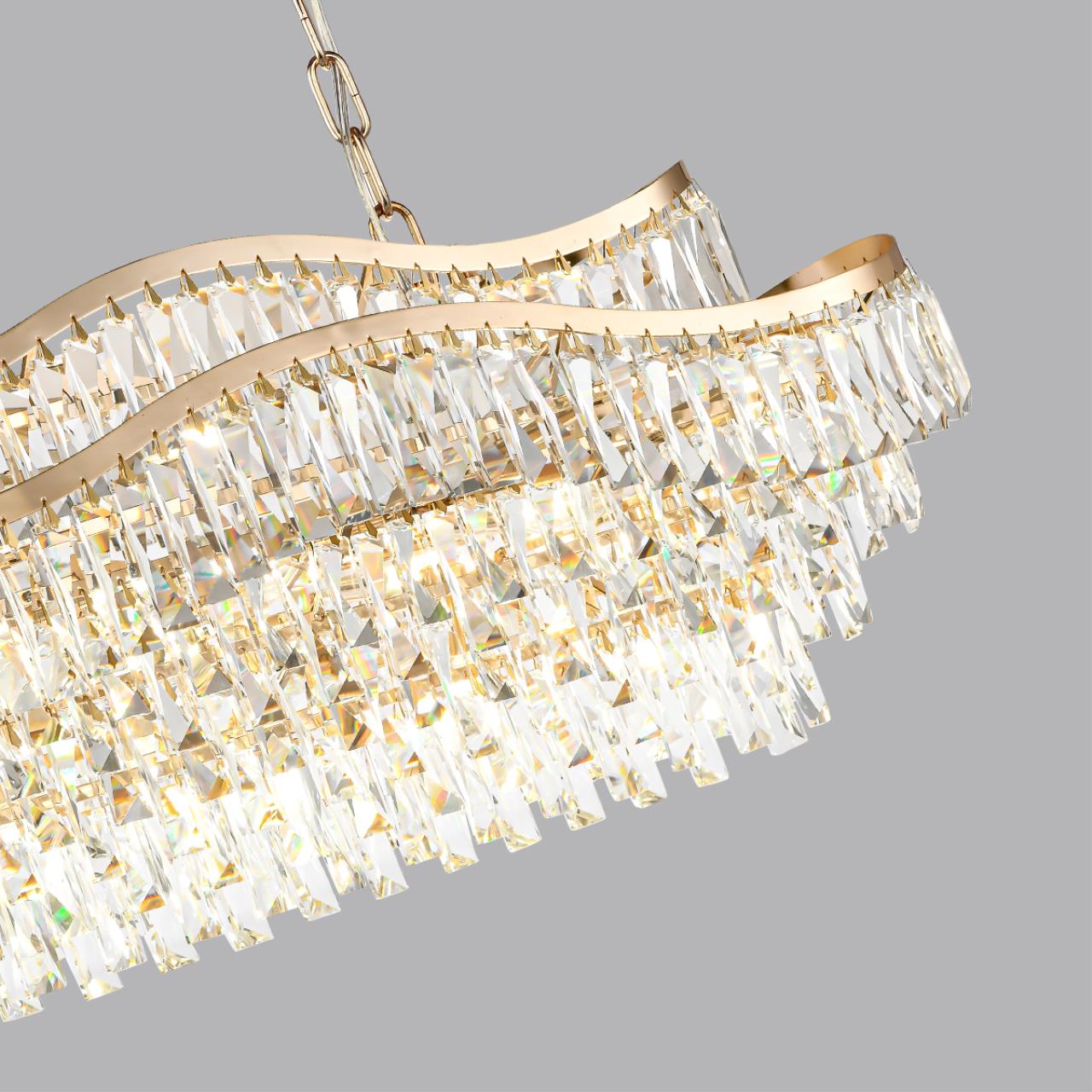 Люстра ODEON LIGHT HALL WAYTA золотой E14*15 10W
