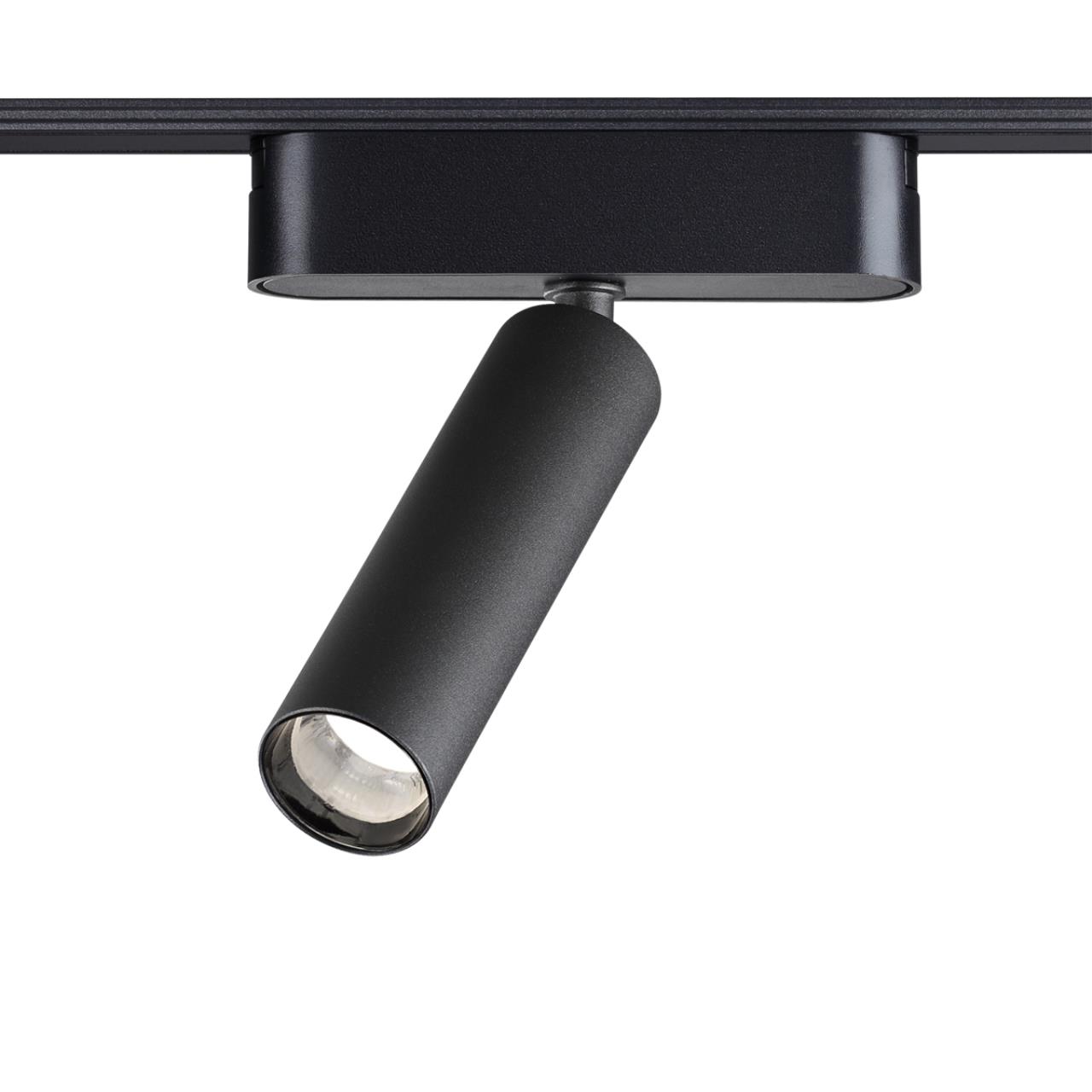 Трековый светильник для низковольтного шинопровода NOVOTECH SHINO SMAL черный LED*1 7W 4000К плафон черный