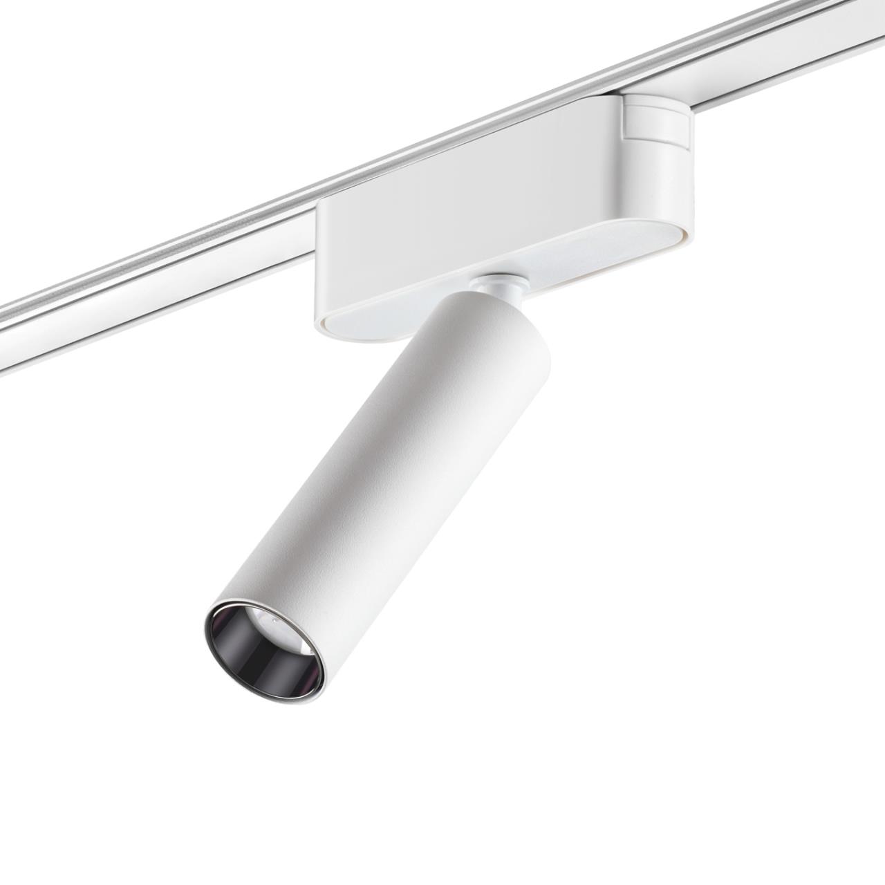 Трековый светильник для низковольтного шинопровода NOVOTECH SHINO SMAL белый LED*1 7W 4000К плафон белый