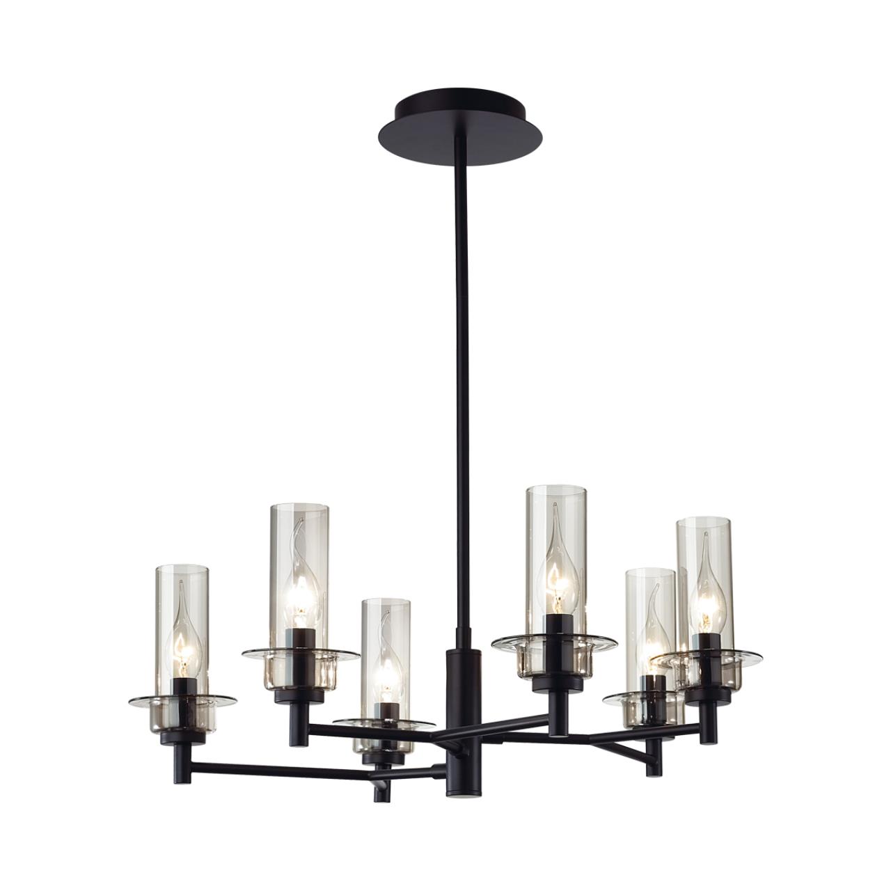 Люстра на штанге LUMION CLASSI MADONNA черный E14*6 10W