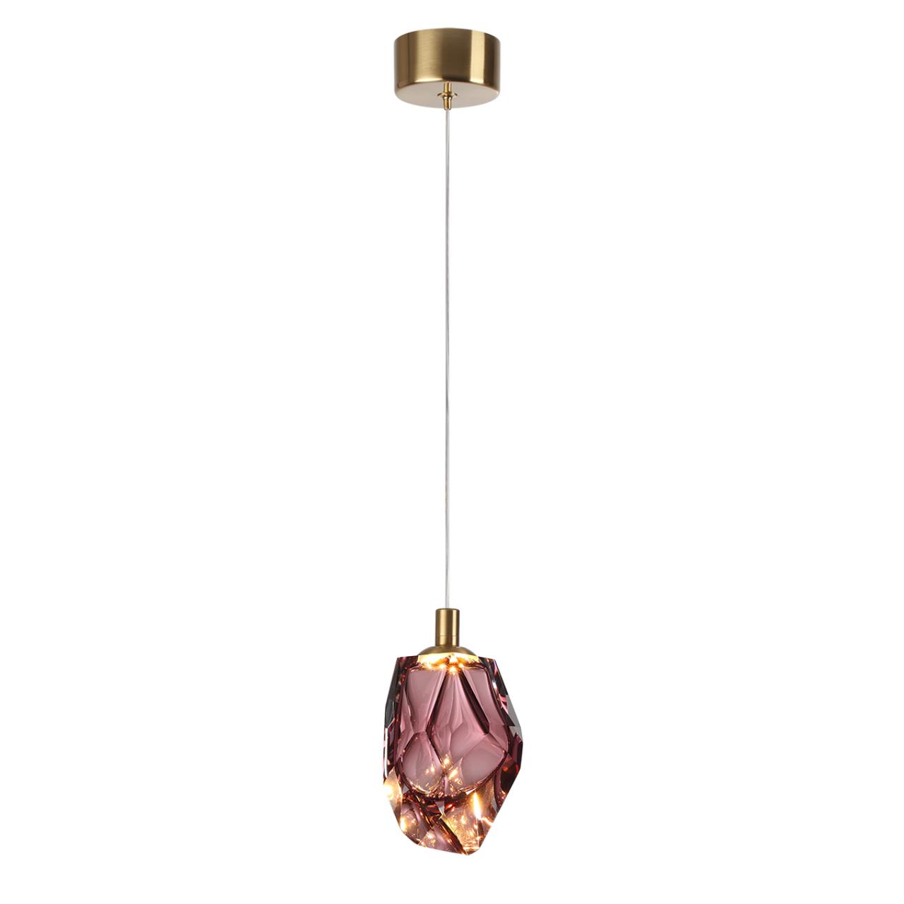 Подвесной светильник ODEON LIGHT L-VISION GEMME винное стекло