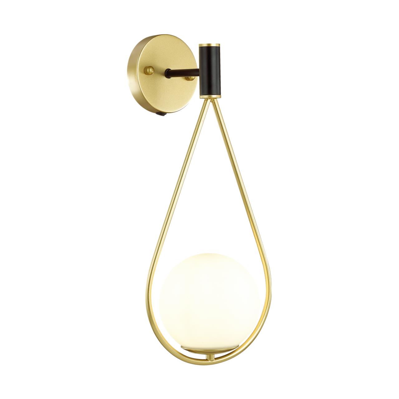 Бра с выключателем ODEON LIGHT PENDANT FLARI золотой, черный