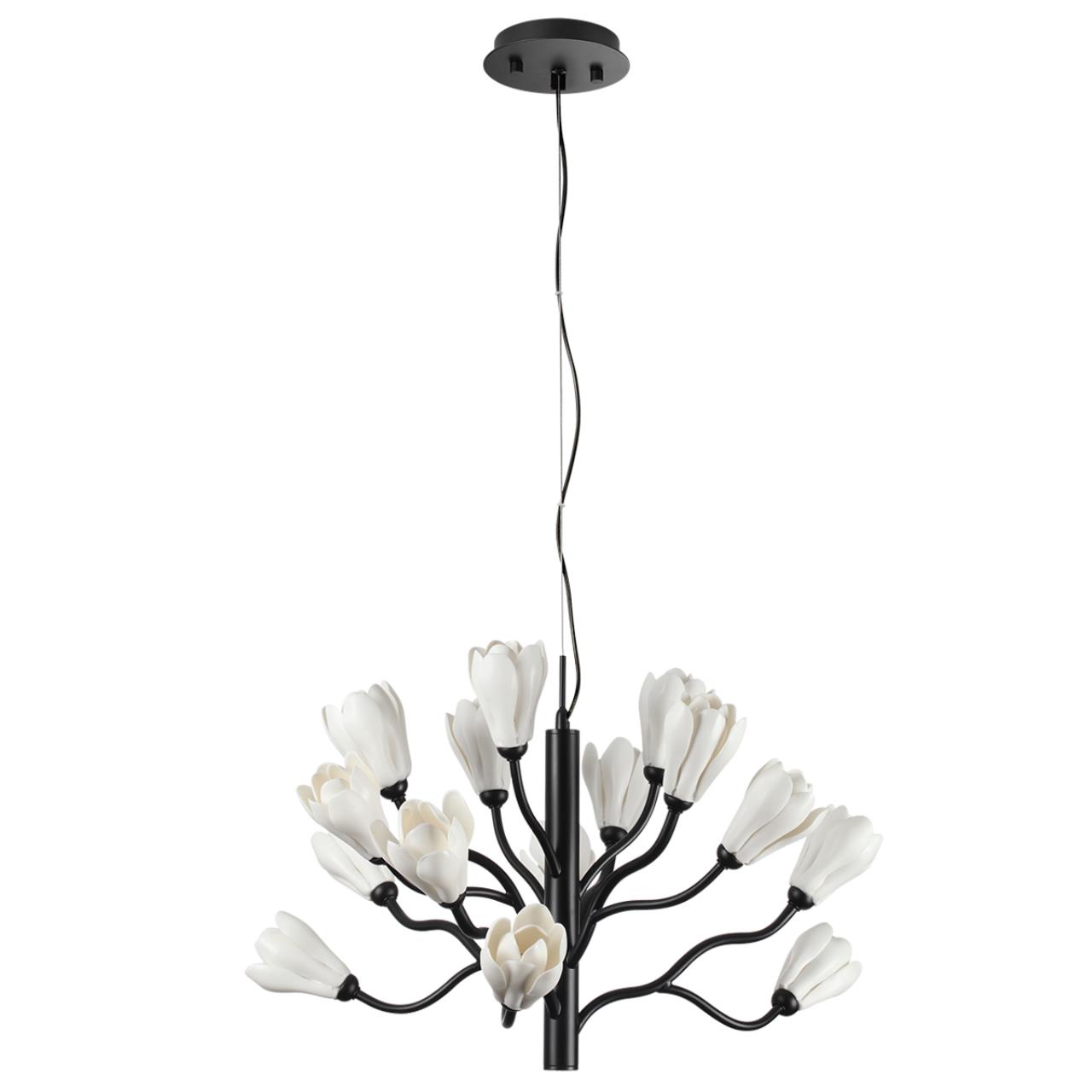 Люстра ODEON LIGHT MODERN GARDI черный G4*18 10W