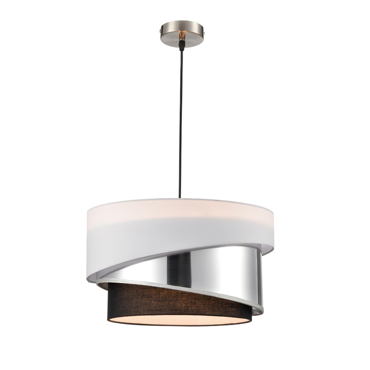 Светильник подвесной LUMION MODERNI INDIRA никель E27*3 10W плафон белый; серебристый; черный