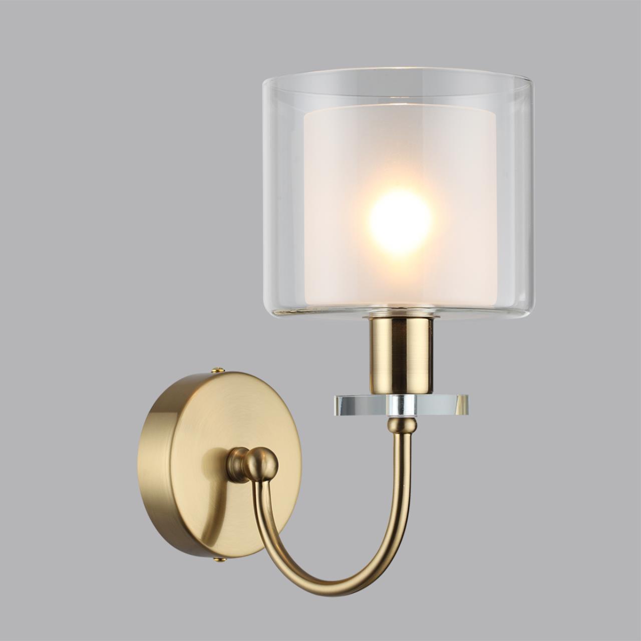 Бра ODEON LIGHT CLASSIC SAGA античная бронза, латунь E14*1 10W плафон белый