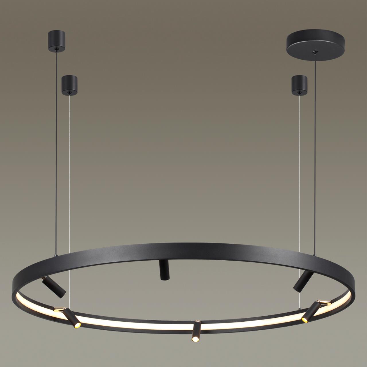 Подвесной светильник ODEON LIGHT HIGHTECH FONDA черный LED*1 89W