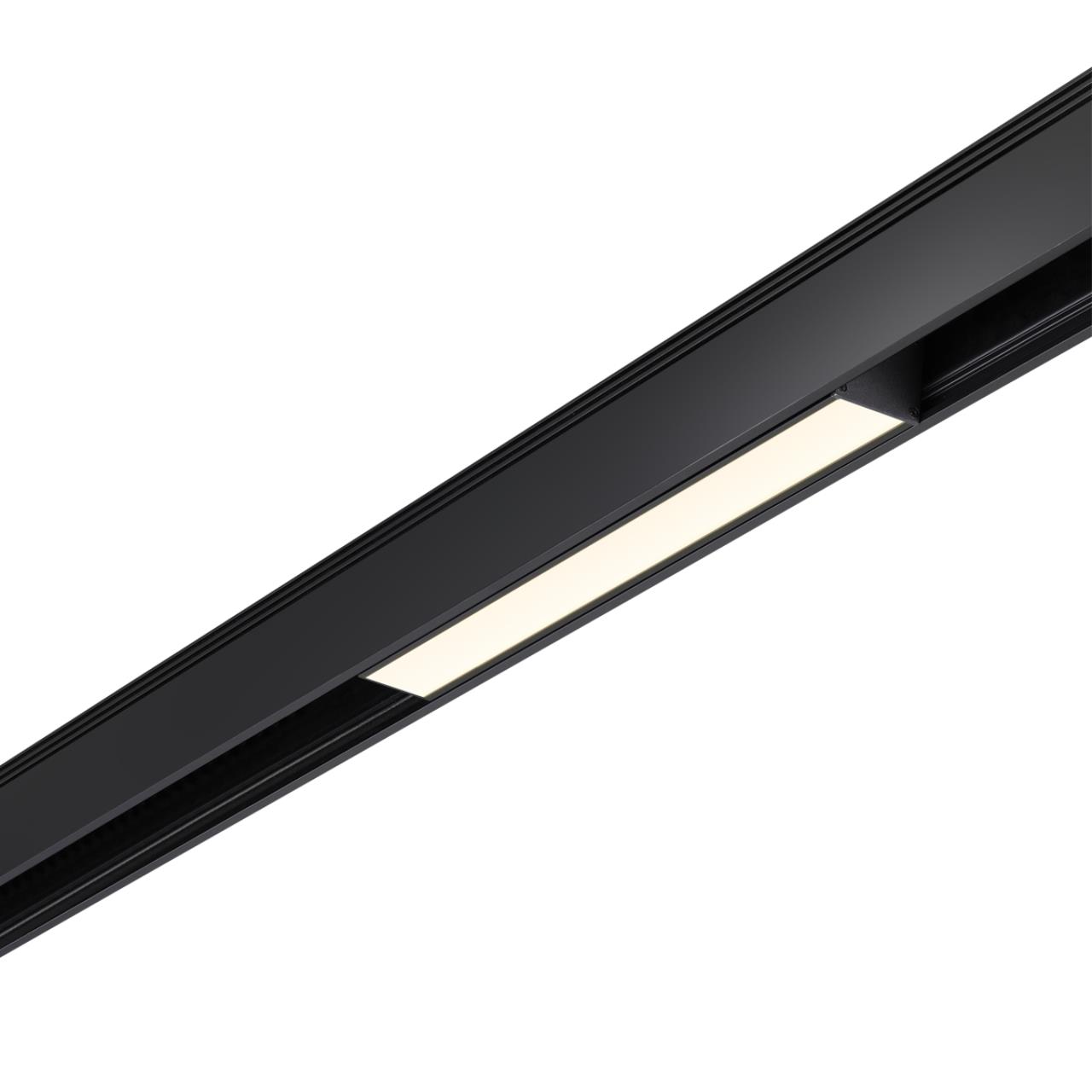 Трековый светильник для низковольного шинопровода NOVOTECH SHINO KIT черный LED*1 12W 4000К плафон черный