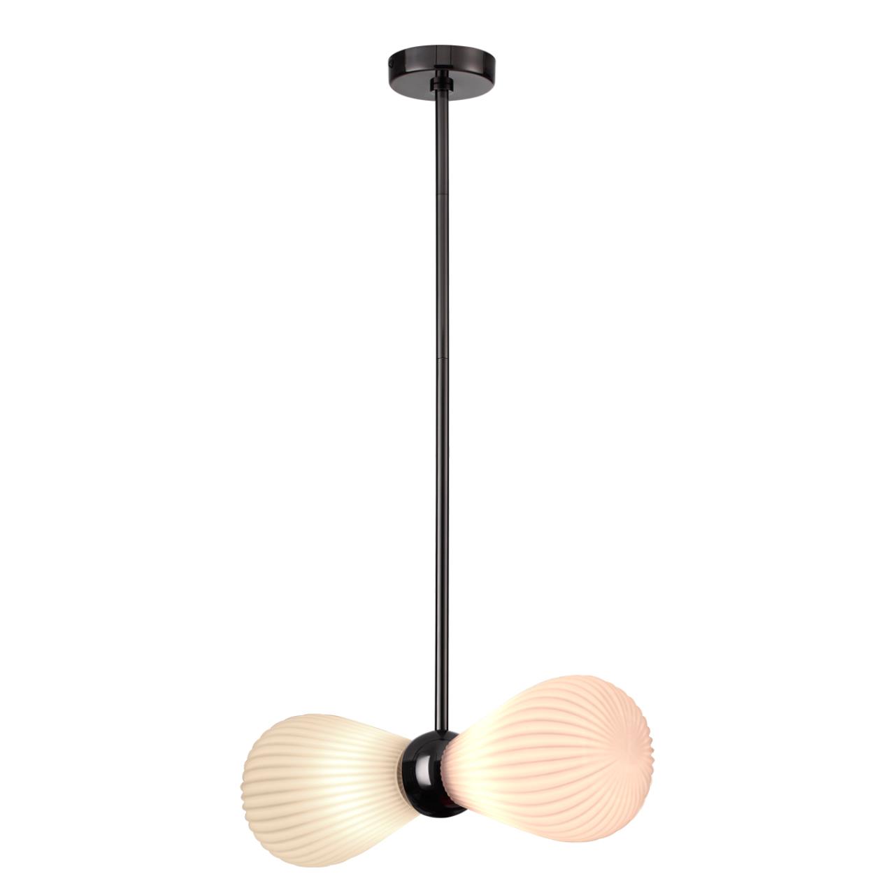 Подвес ODEON LIGHT EXCLUSIVE MODERN Elica черный E14*2 10W плафон белый