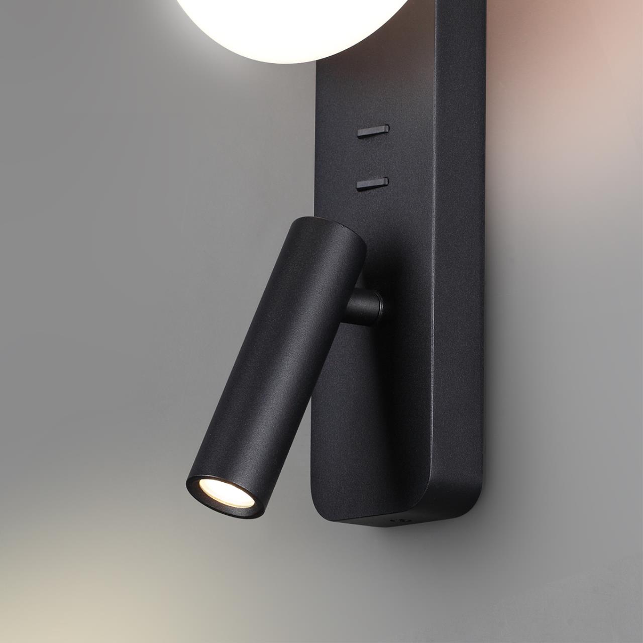 Настенный светильник ODEON LIGHT HIGHTECH ALBERGO черный