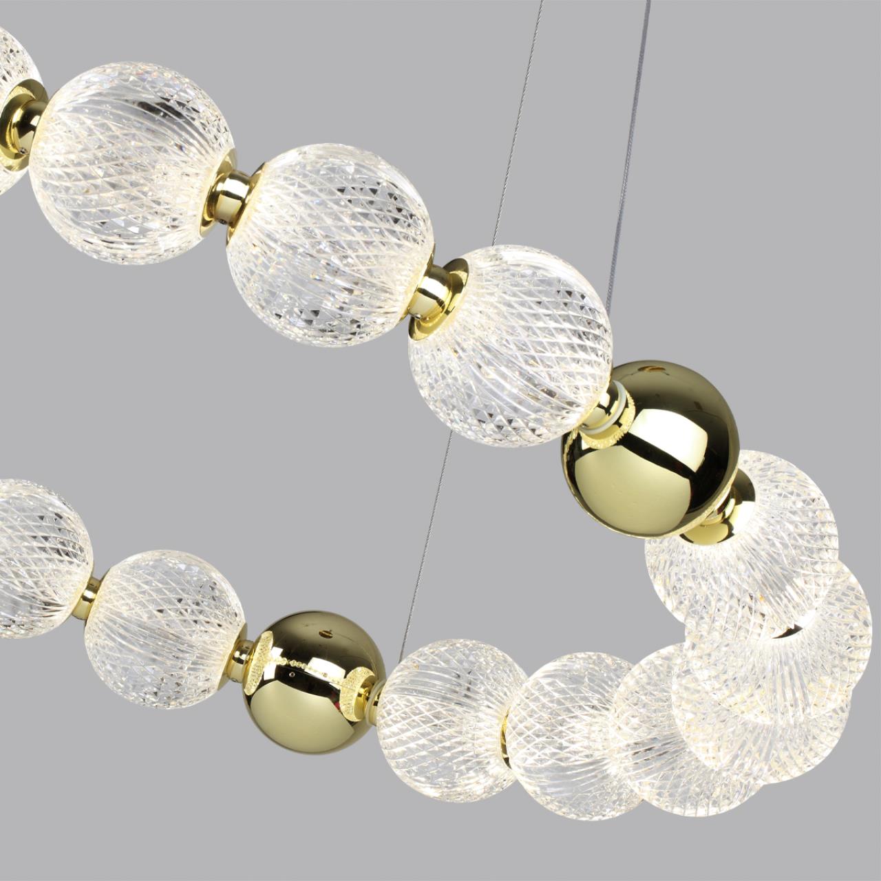 Люстра ODEON LIGHT L-VISION CRYSTAL золотой LED*1 60