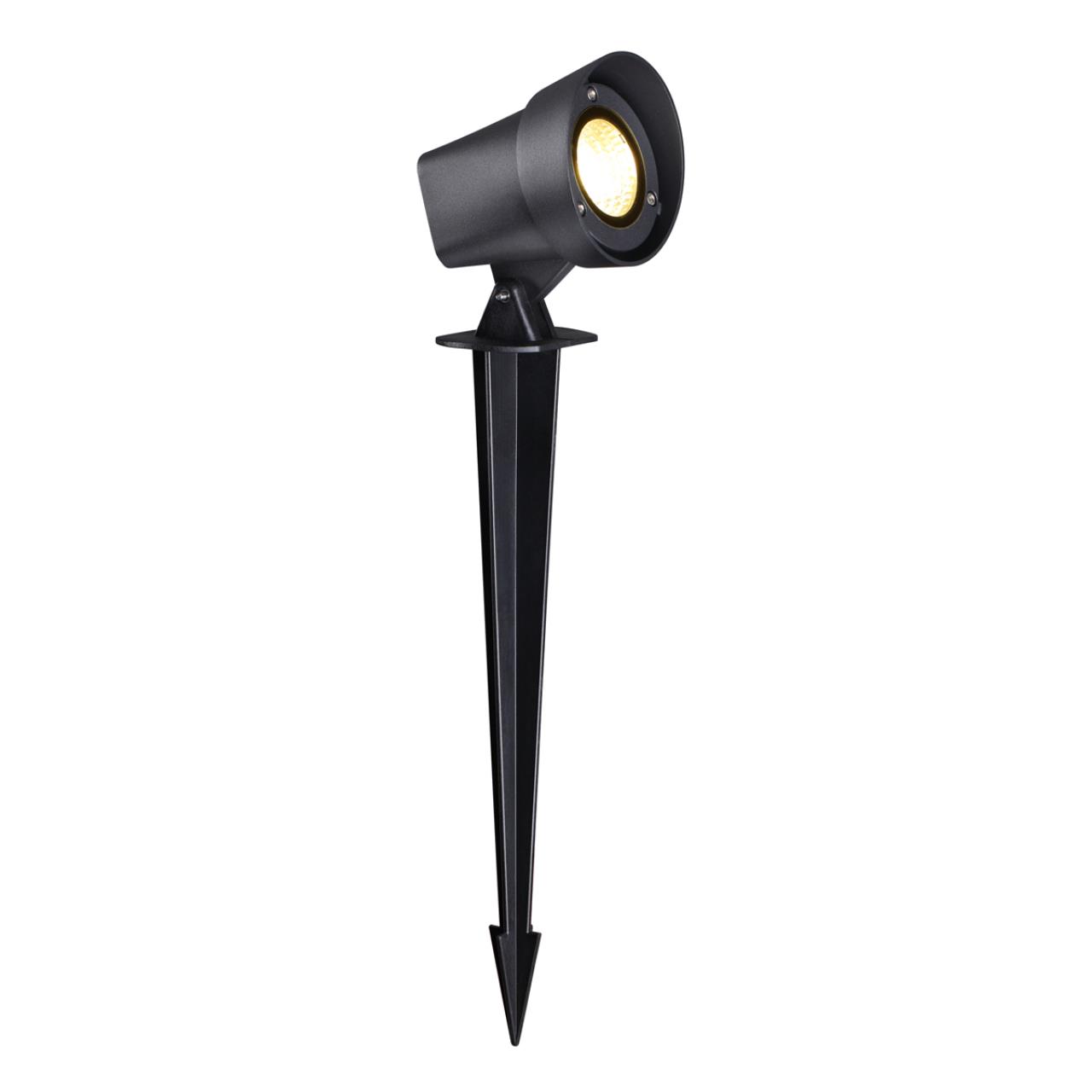 Светильник ландшафтный светодиодный грунтовой NOVOTECH STREET LANDSCAPE черный LED*1 13W 3000К плафон черный