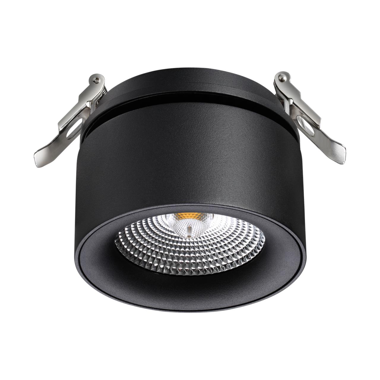 Светильник встраиваемый светодиодный NOVOTECH SPOT GRODA черный LED 25W