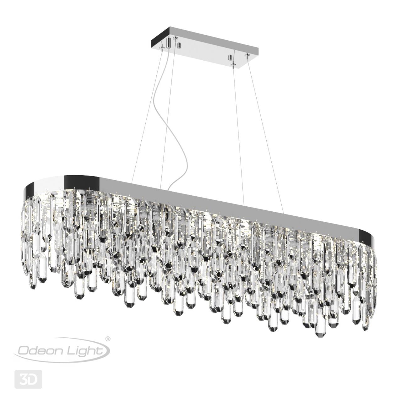 Люстра ODEON LIGHT HALL DAKISA хром E14*12 10W