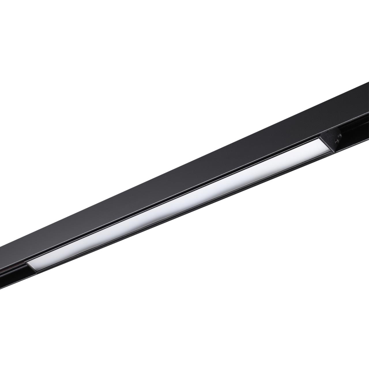Трековый светильник для низковольтного шинопровода NOVOTECH SHINO FLUM черный LED*1 24W