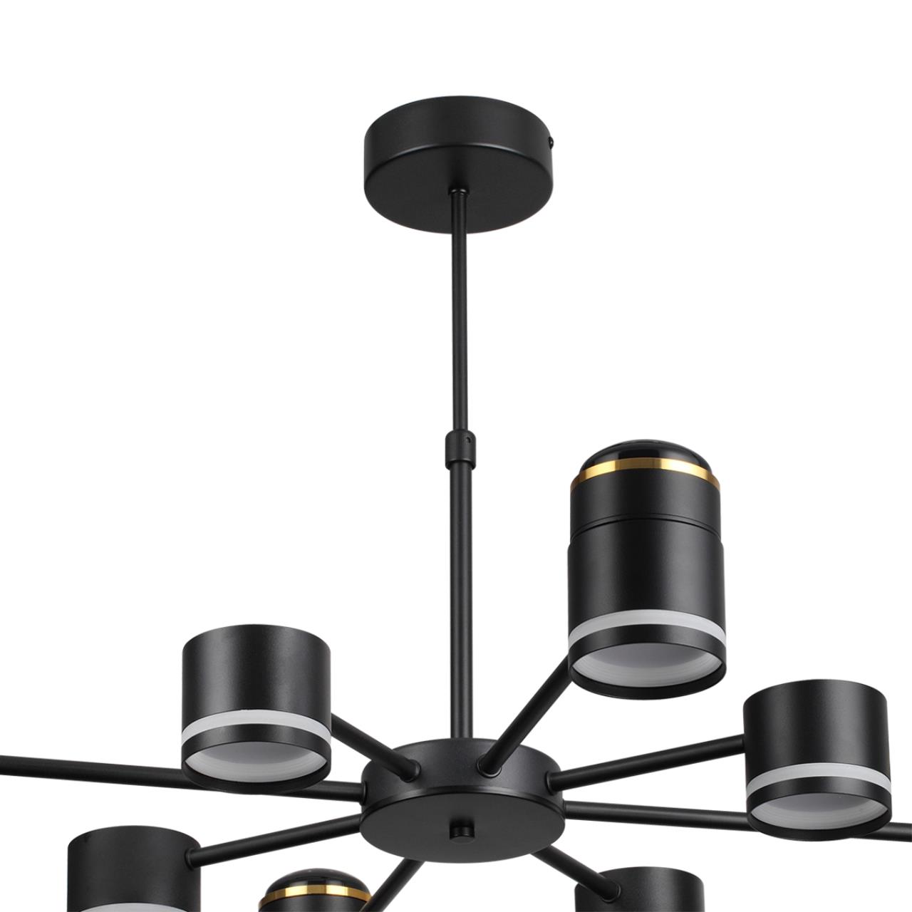 Люстра на штанге LUMION COMFI VIRSAVA черный GX53*8 10W