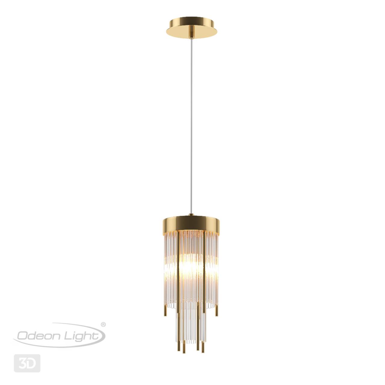 Подвес ODEON LIGHT HALL YORK золотой