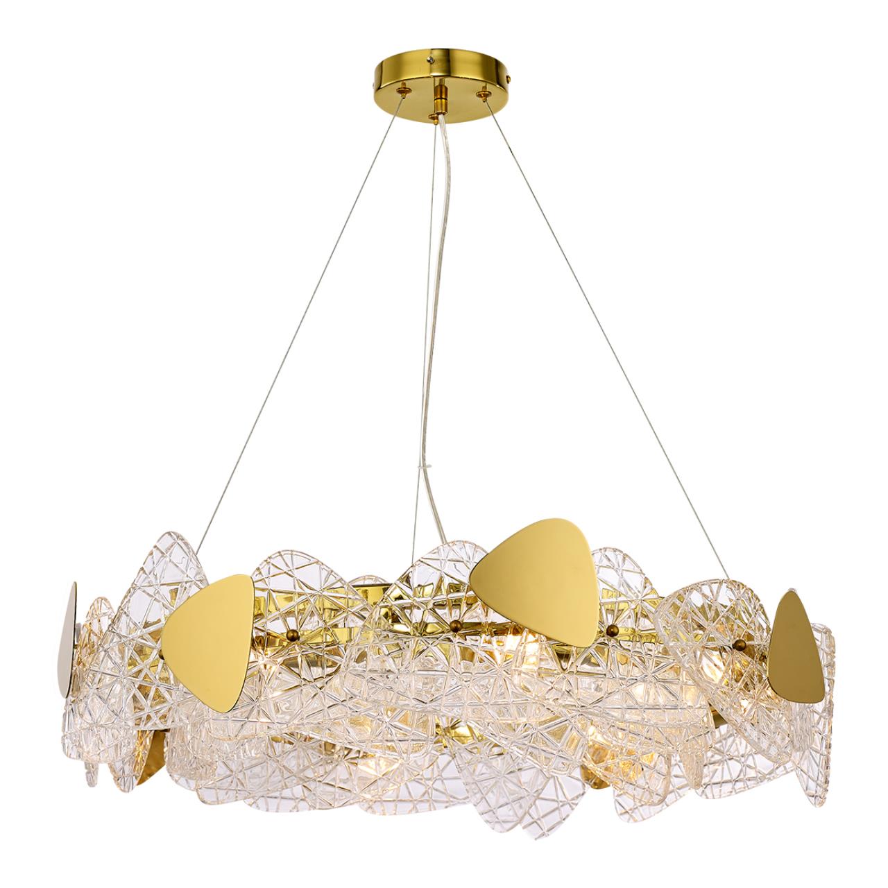 Люстра подвесная LUMION NEOCLASSI QUEENY золотой E14*8 10W