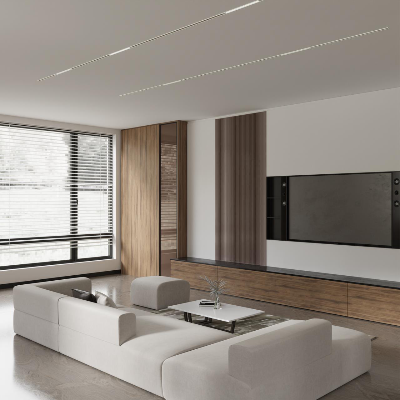 Трековый светильник для низковольтного шинопровода арт. 135179-135180 NOVOTECH SHINO FLUM белый LED*1 10W 4000К