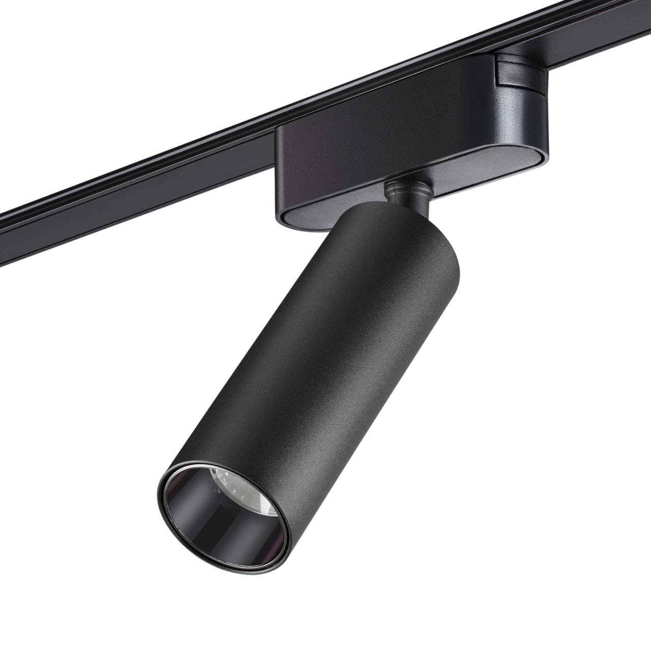 Трековый светильник для низковольтного шинопровода NOVOTECH SHINO SMAL черный LED*1 15W 3000К