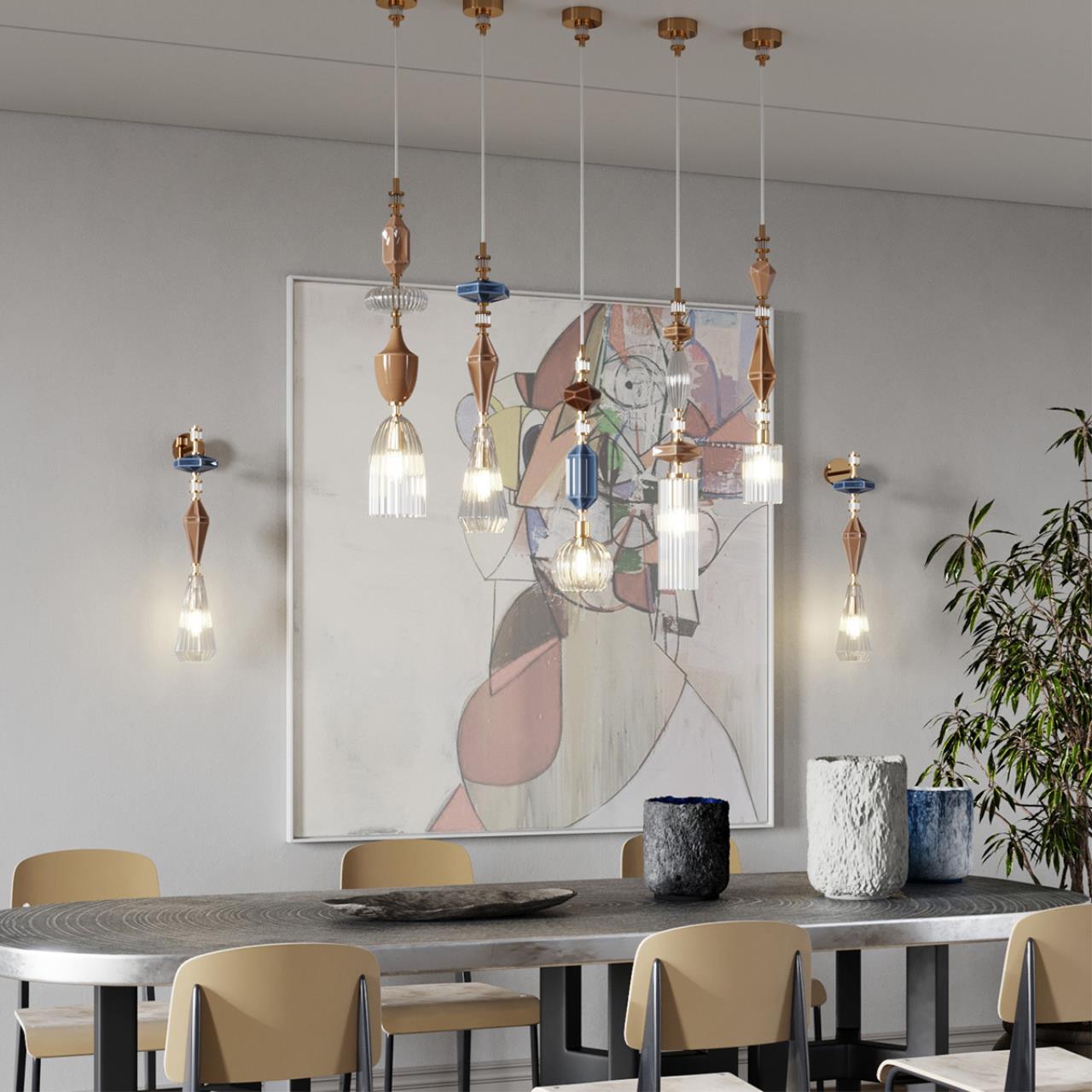 Подвес ODEON LIGHT EXCLUSIVE MODERN TERRA античная бронза, латунь E14*1 10W
