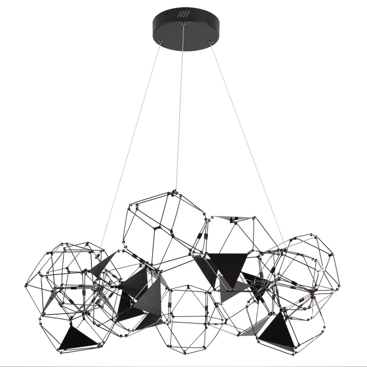 Люстра ODEON LIGHT L-VISION TRELLIS черный LED*1 56W