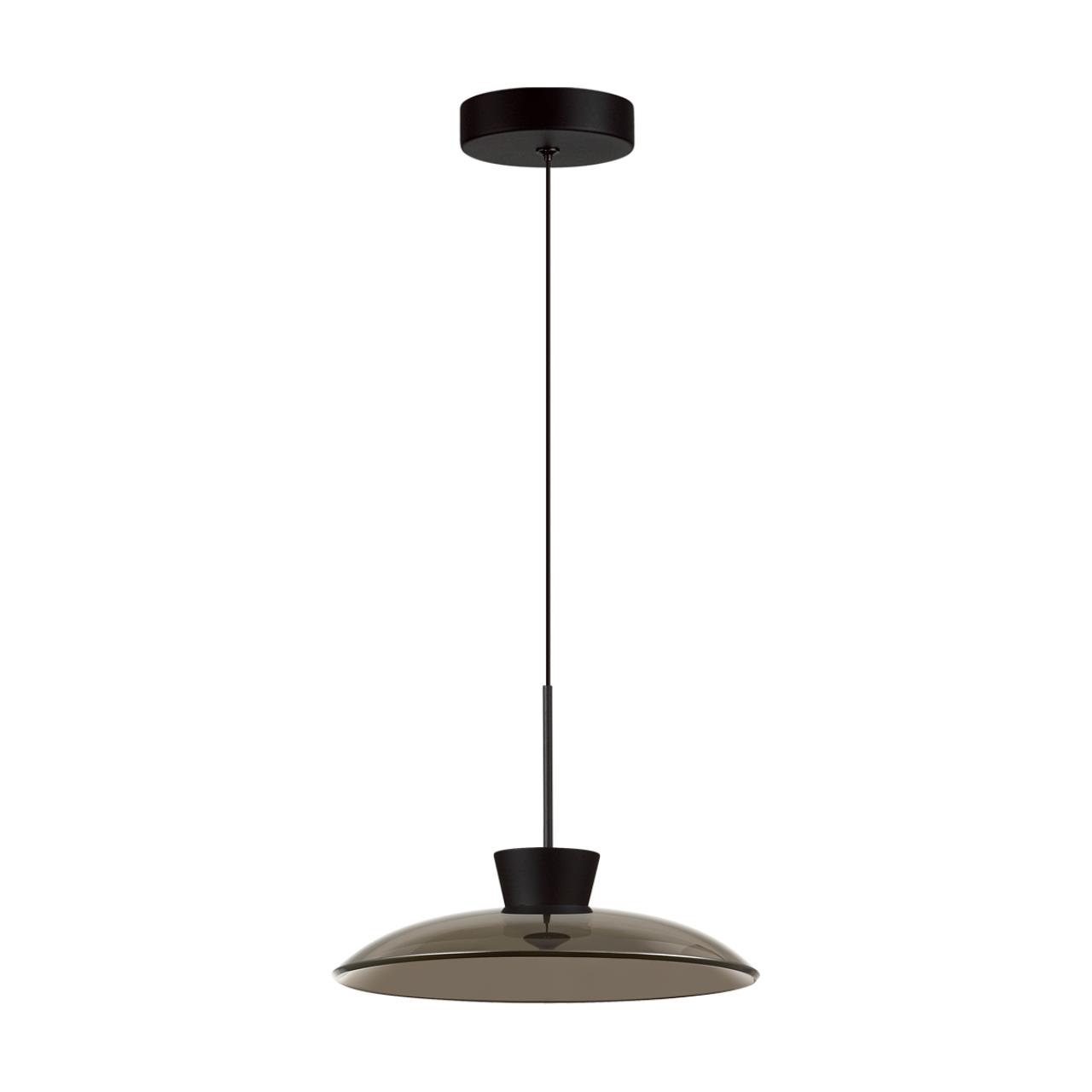Подвес ODEON LIGHT L-VISION SAUCER черный LED*1 9W 3000К плафон черный