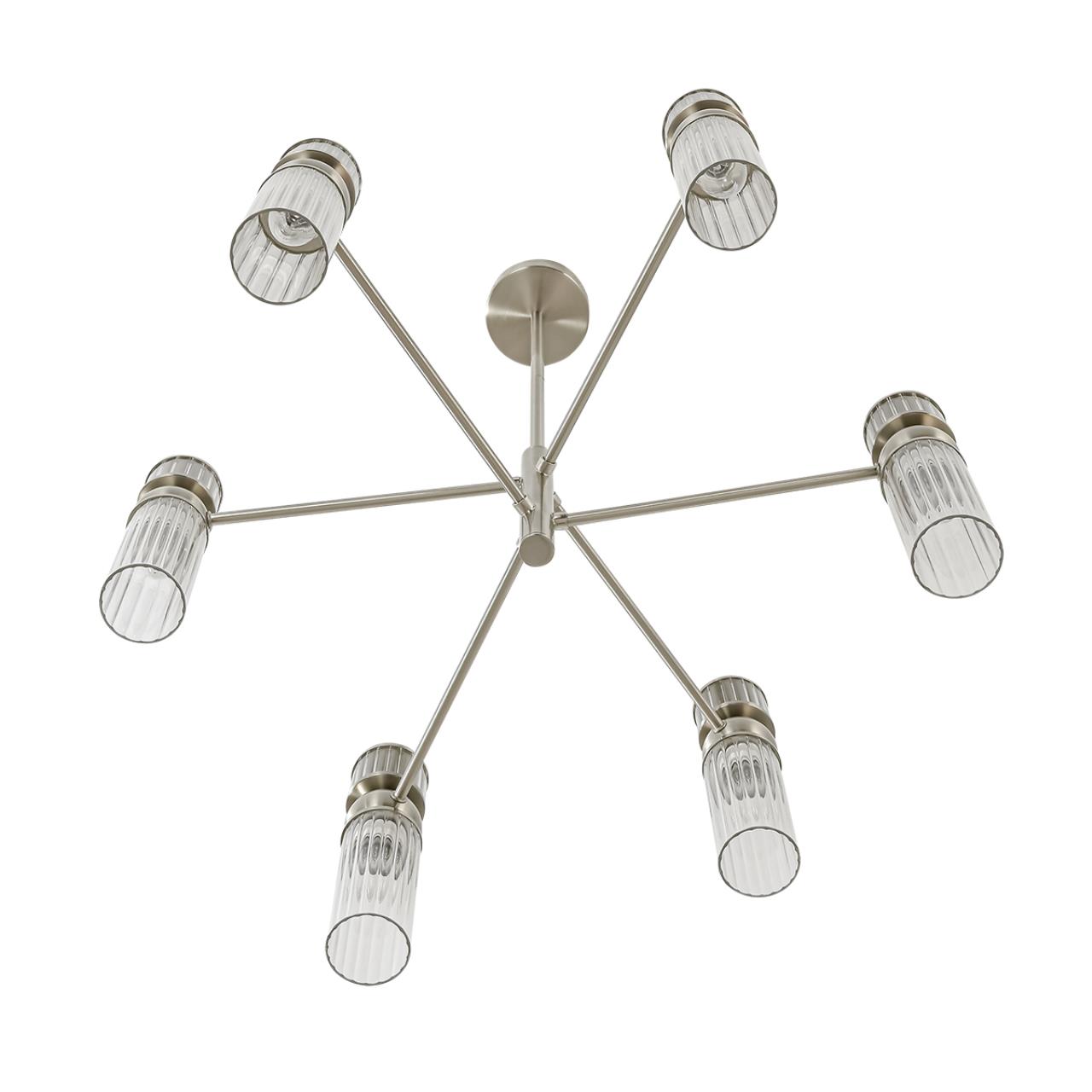 Люстра LUMION MODERNI DENVER никель E14*6 10W