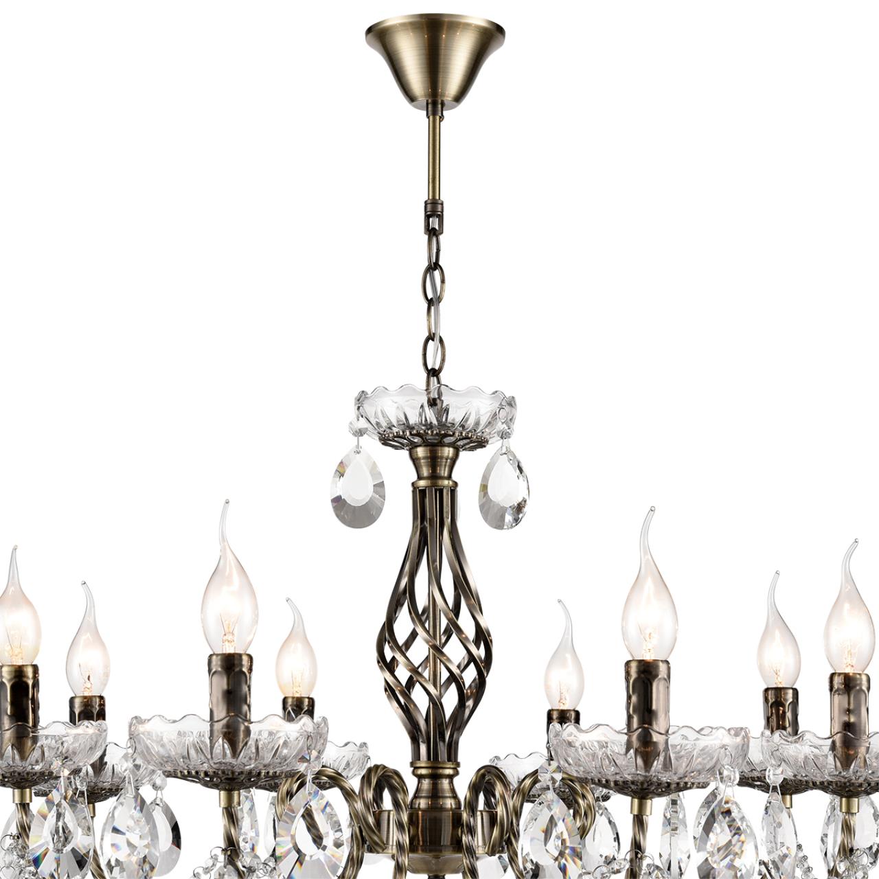 Люстра LUMION CLASSI LINN бронзовый, латунь E14*8 10W