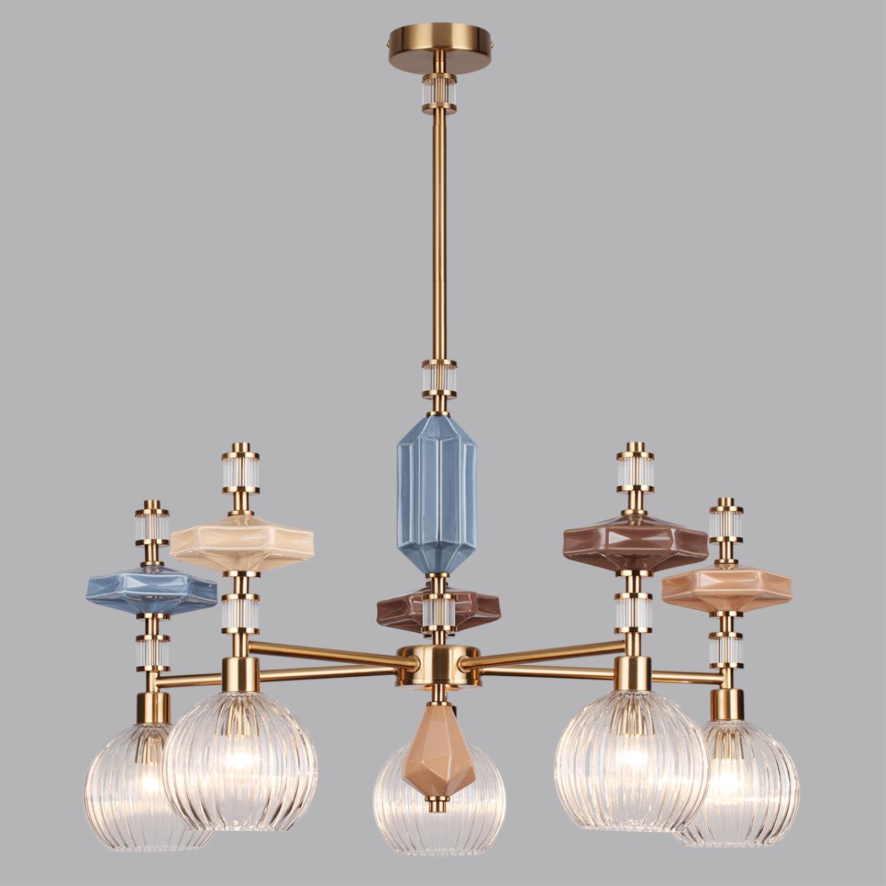 Люстра ODEON LIGHT EXCLUSIVE MODERN TERRA античная бронза, латунь E14*5 10W