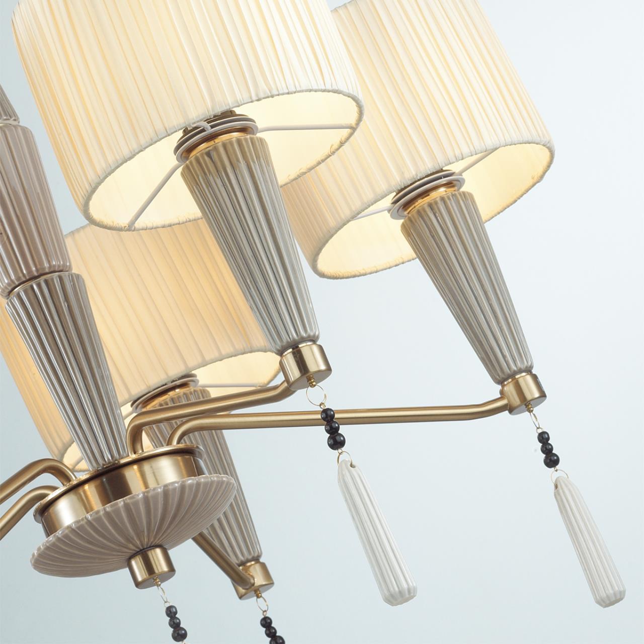 Люстра ODEON LIGHT EXCLUSIVE CLASSIC Latte бронзовый, серый, бежевый E14*5 10W