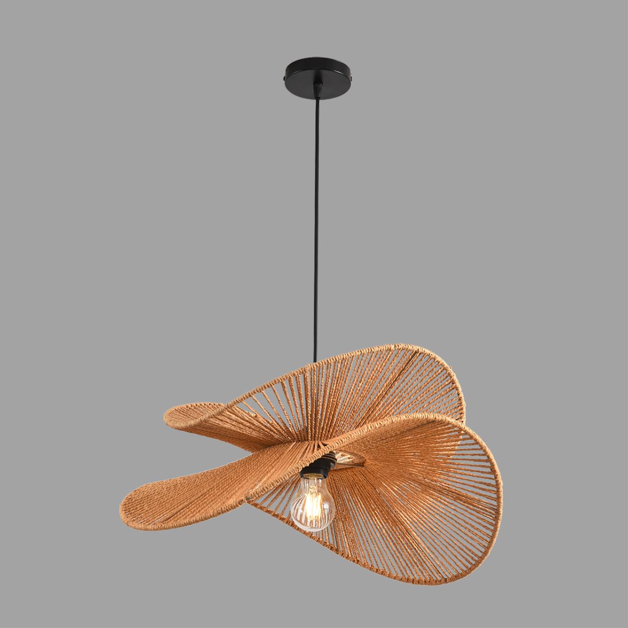 Подвес LUMION ECO ROPE черный E27*1 10W плафон бежевый