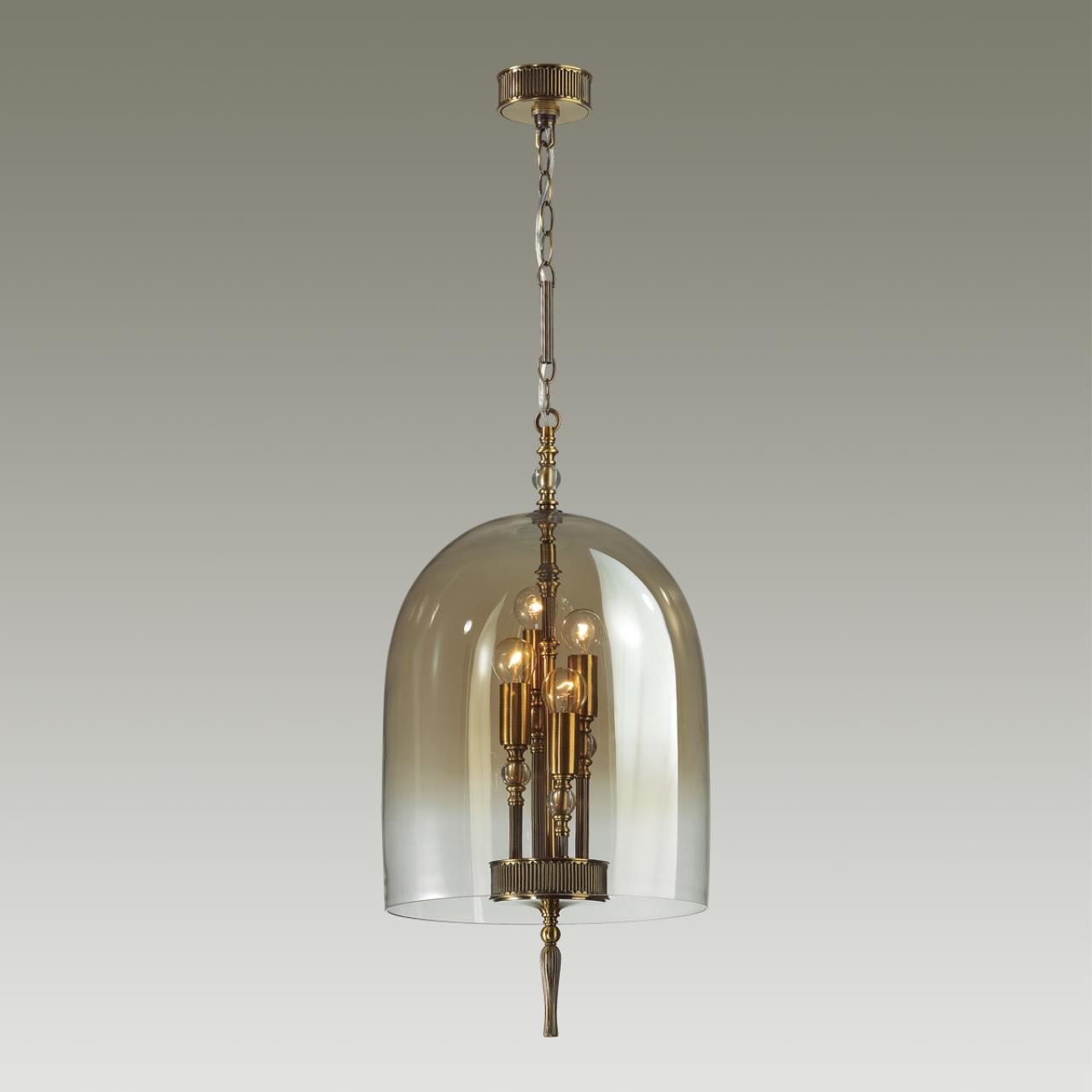 Подвес ODEON LIGHT EXCLUSIVE NEO BELL бронзовый E14*4 10W