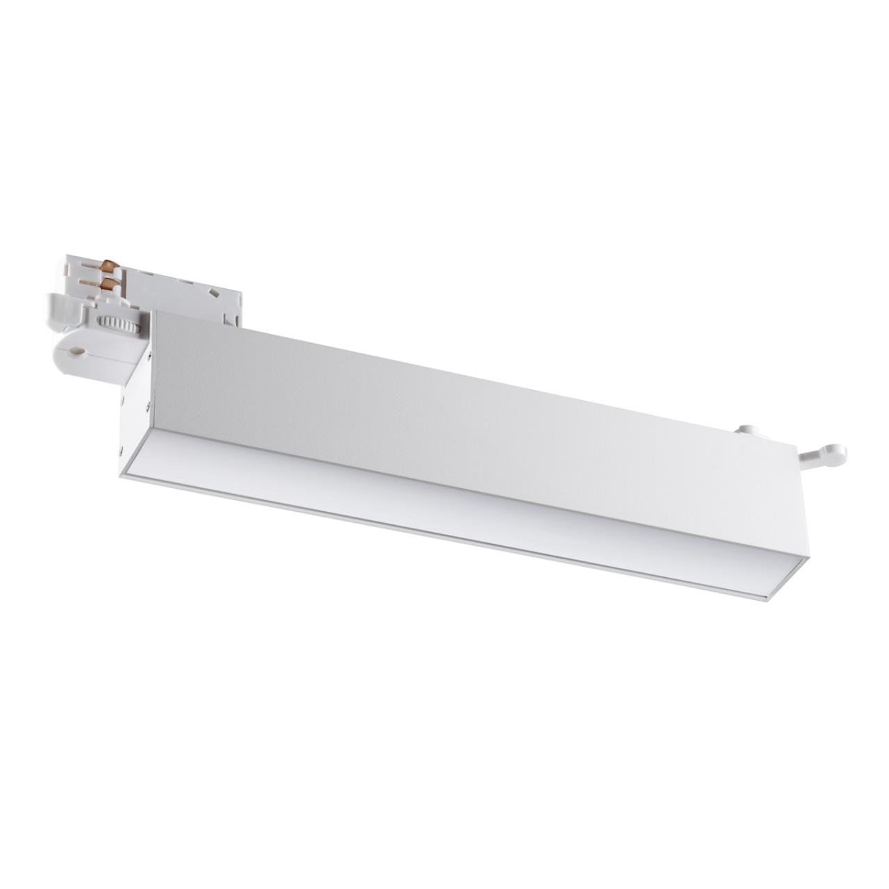 Светильник трехфазный трековый светодиодный NOVOTECH PORT ITER белый LED*1 18W 4000К плафон белый