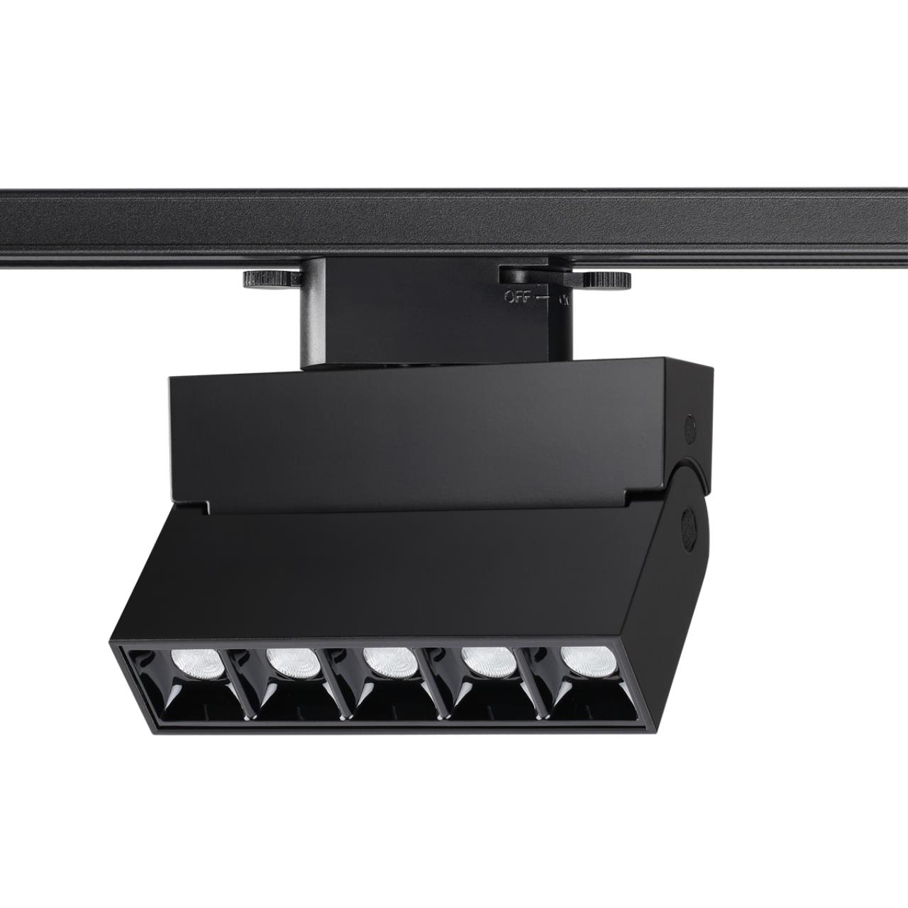 Светильник трековый однофазный трехжильный светодиодный NOVOTECH PORT EOS черный LED 13W