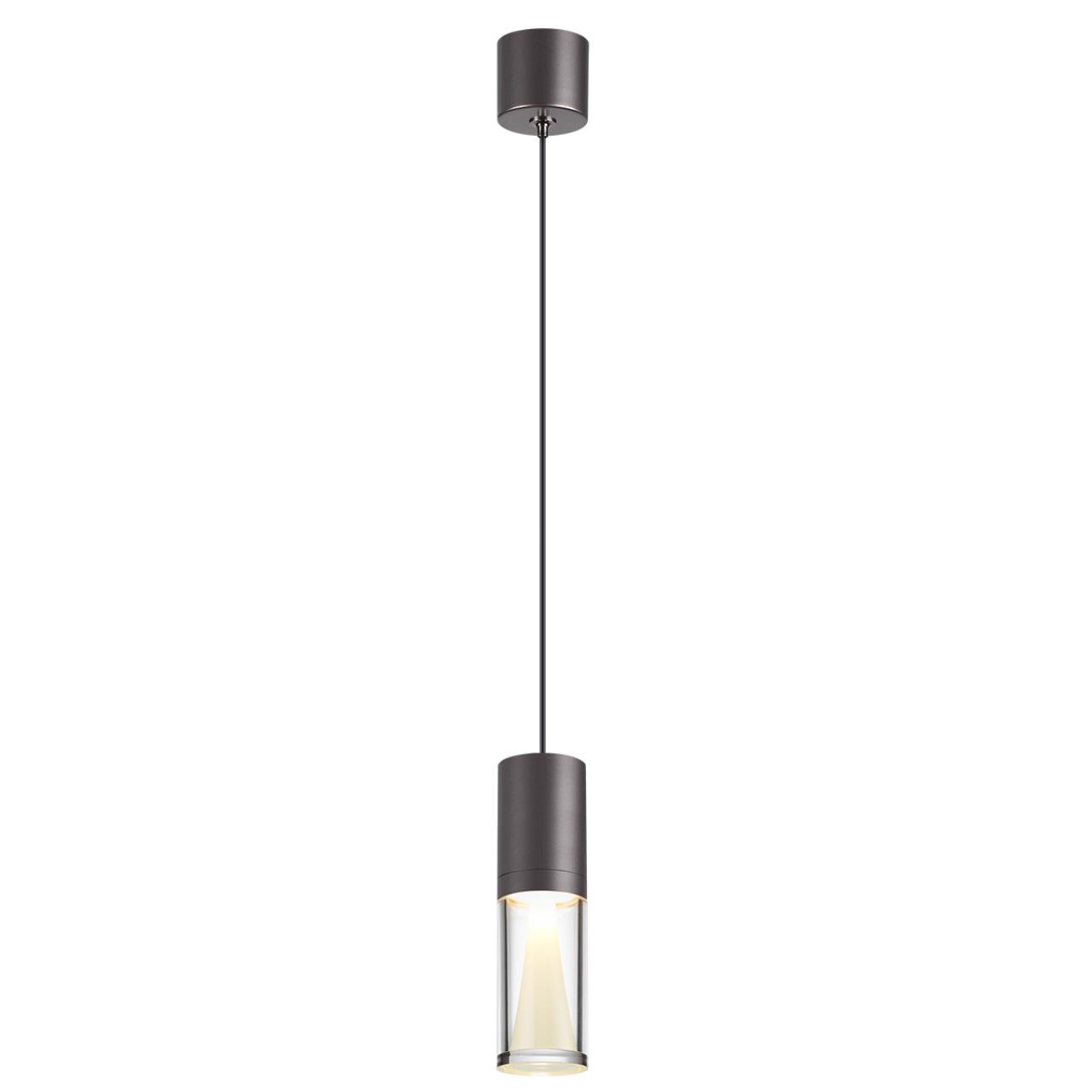 Подвесной светильник ODEON LIGHT HIGHTECH DEFANCE черный, серый LED*1 4W