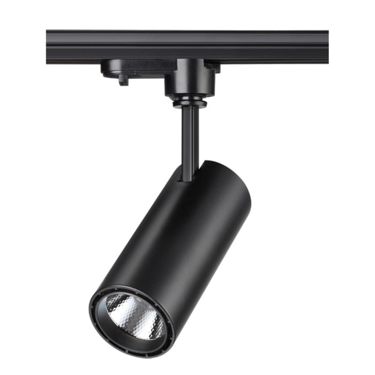Светильник трековый однофазный трехжильный светодиодный NOVOTECH PORT SELENE черный LED*1 15W