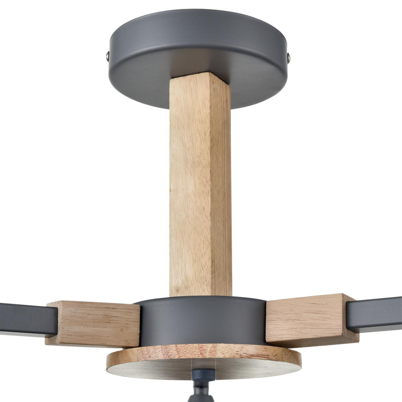 Люстра потолочная LUMION MODERNI COLANGE серый E27*3 10W