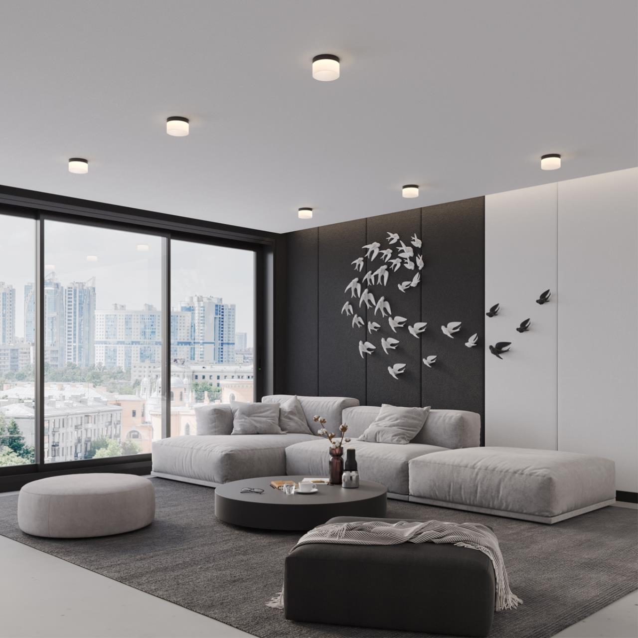 Светильник накладной светодиодный NOVOTECH OVER AURA белый LED*1 18W 4000К