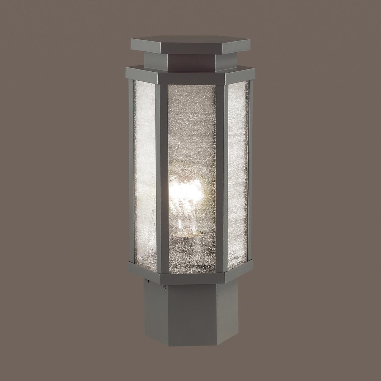 Ландшафтный светильник на столб ODEON LIGHT NATURE GINO серый, черный