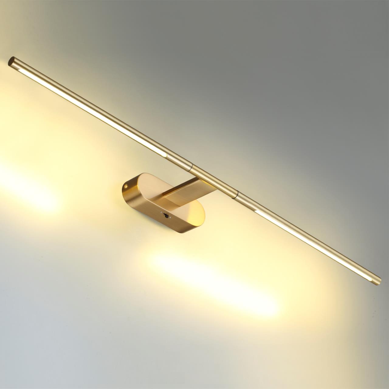 Настенный светильник ODEON LIGHT HIGHTECH ALEDO античная бронза, латунь LED*1 8W 3000/3800/5100К 800 мм