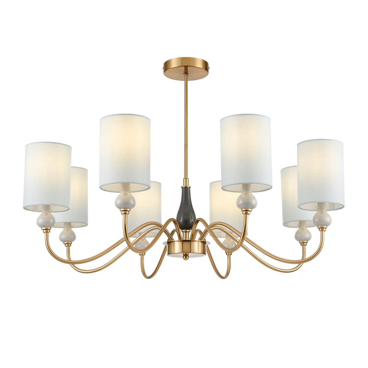 Люстра на штанге LUMION CLASSI ANRI латунь E14*8 10W