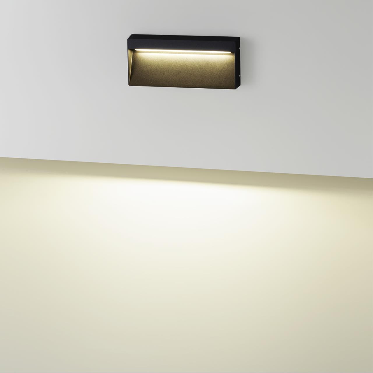 Подсветка для лестниц ODEON LIGHT NATURE VITTY черный LED*1 5W 3000К плафон черный