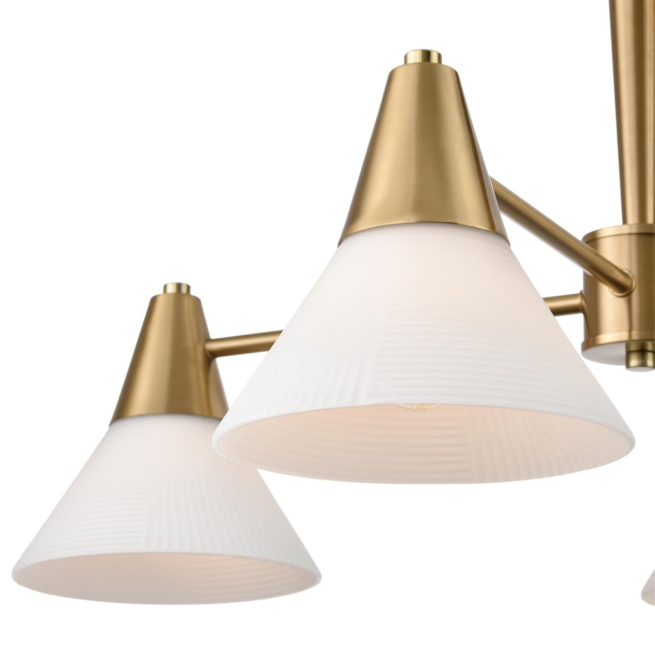 Люстра потолочная LUMION MODERNI CORNE латунь